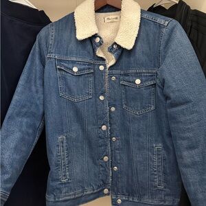 Madewell Sherpa Denim Jacket XXS